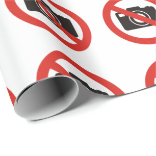 No Photos Allowed Wrapping Paper