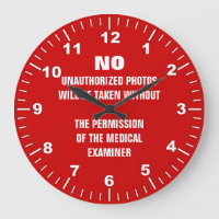 No Photos Autopsy Room Sign