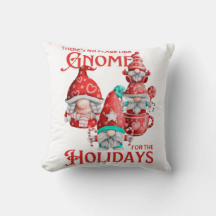 No Place Like Gnome Throw Pillow