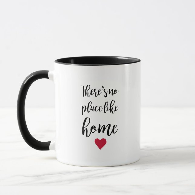 No Place Like Home Heart Mug (Left)