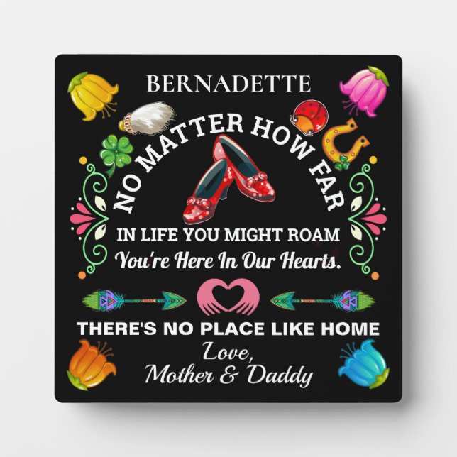 No Place Like Home Plaque (Front)