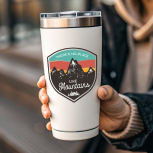 No Place Like Mountains Camping   Die-Cut Sticker