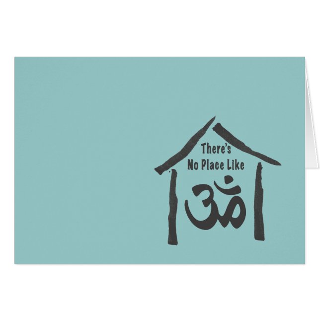 No Place Like Om Calligraphy (Front Horizontal)