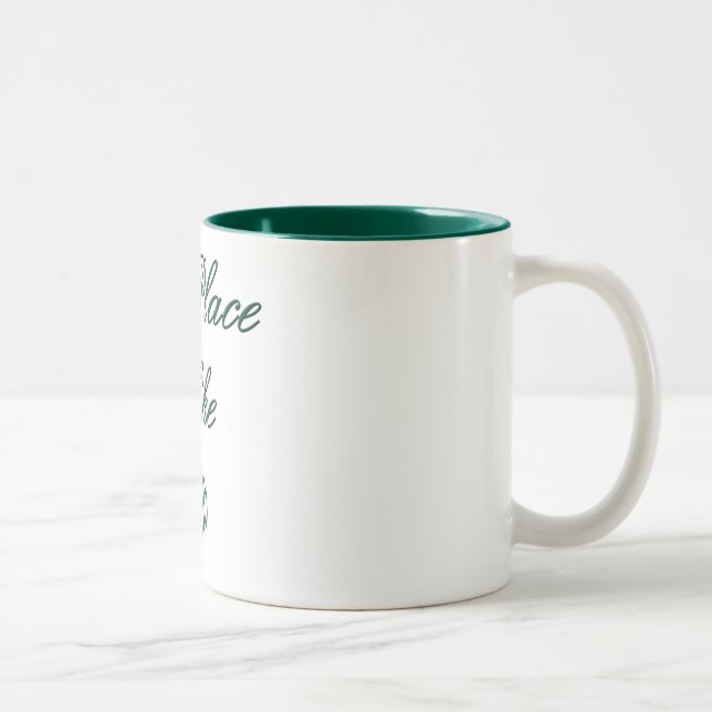 No Place Like Om Green Mug (Right)
