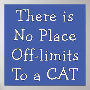 No Place Off-limits To a CAT     Poster