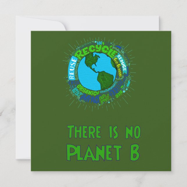 no Planet B Invitation (Front)