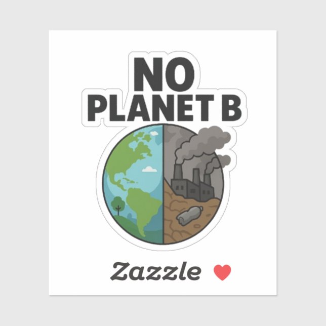 No Planet B Sticker for Eco Awareness Campaigns (Sheet)