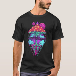 No Plant Can Grow To Heaven Mushroom Tree of Life T-Shirt