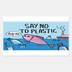 No Plastic Sticker