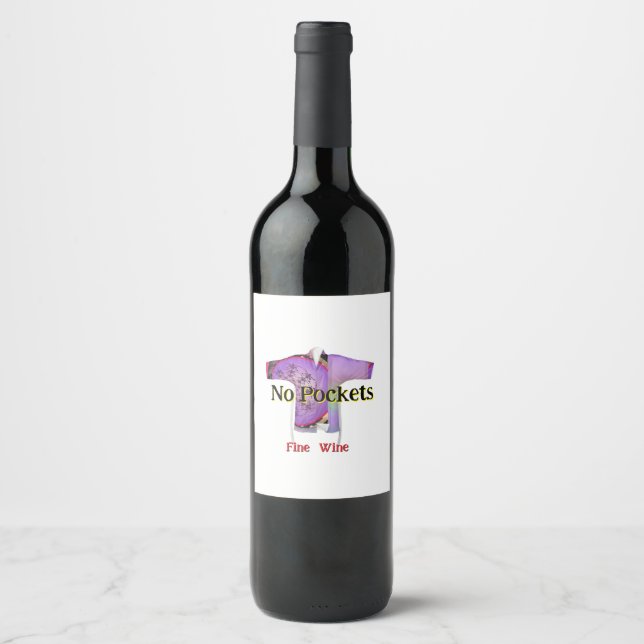 No Pockets Fine Wine  Label (Front)