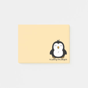 No Poking The Penguin Post-it Notes