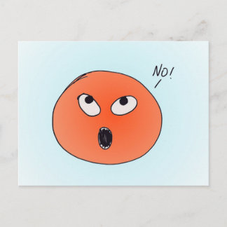 "No!" Postcard