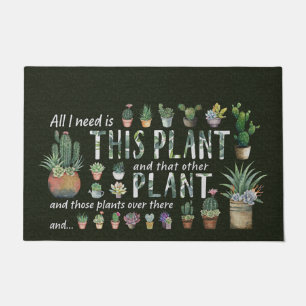 No Pricks Allowed,Doormat,Plant Doormat,Funny Door Doormat