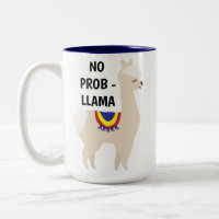 No Prob Llama Cute Illustration