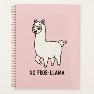 "No Prob-Llama" Cute Llama Doodle - Chill Vibe Planner