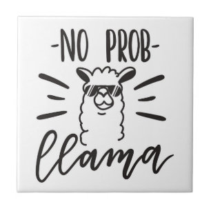 No Prob Llama Design Tile