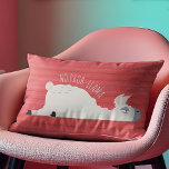 No Prob-Llama Funny Llama Lumbar Pillow<br><div class="desc">No Prob-Llama Funny Llama Pillow - Snuggle with your pillow or drift in to Llama dream land just like this lazy llama. A very funky decorative touch to your living space or entertaining area. Show your quirky and funky personality... No Prob-Llama, she is just chilling! Customize with your own message...</div>