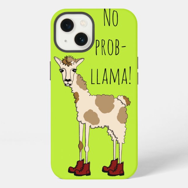 No Prob- Llama iPhone Case (Back)