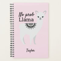 No Prob Llama jolie illustration en lama rose