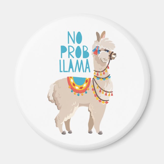 No Prob Llama Magnet (Front)