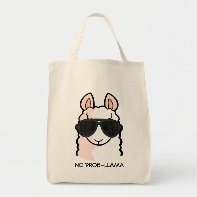 No Prob-Llama Tote Bag (Front)