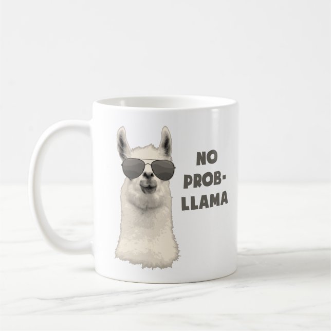 No Problem Llama Coffee Mug (Left)