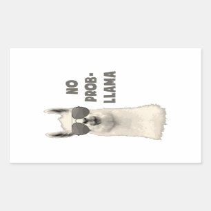 No Problem Llama Sticker