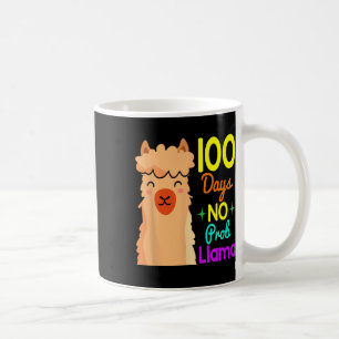 No Probllama 100 Days Of School Cute 100th Day Boy Coffee Mug