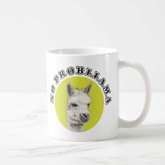 No Probllama Coffee Mug (Right)