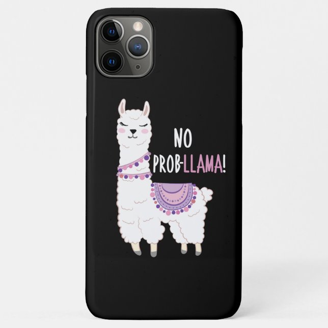 No Probllama Llama Case-Mate iPhone Case (Back)