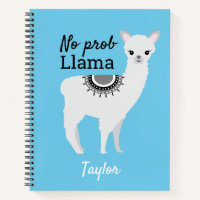 No ProbLlama Personalized Cute Llama Blue