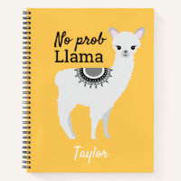 No ProbLlama Personalized Cute Llama Yellow