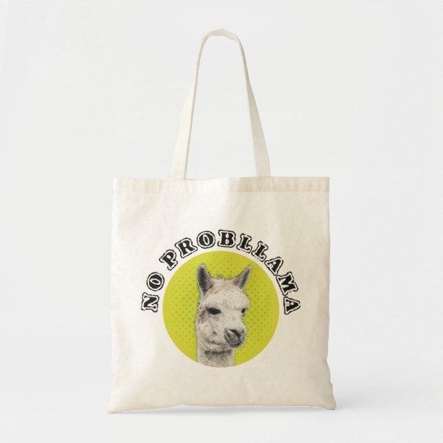 No Probllama Tote Bag (Front)