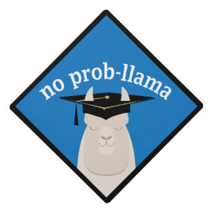 No Prop-Llama Grad CapFunny Graduation Cap Topper