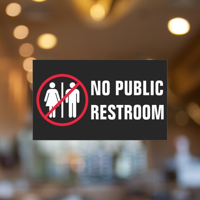 No Public Restroom Business Bathroom Sticker (Credit Card Only Cashless Business Yellow Classic Round Sticker)