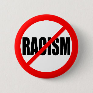 "NO RACISM" 2 INCH ROUND BUTTON