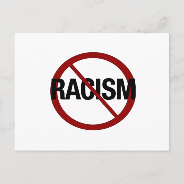 No Racism Postcard (Front)