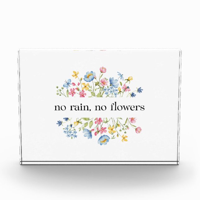 No Rain, No Flowers | Photo Block (Front)