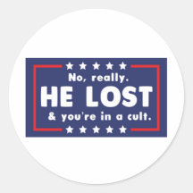 No really. He lost & you're in a cult 