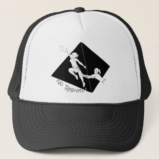 No Regrets Black w/ Pyramid Trucker Hat