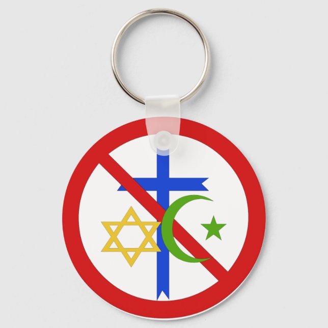 No Religion Keychain (Front)