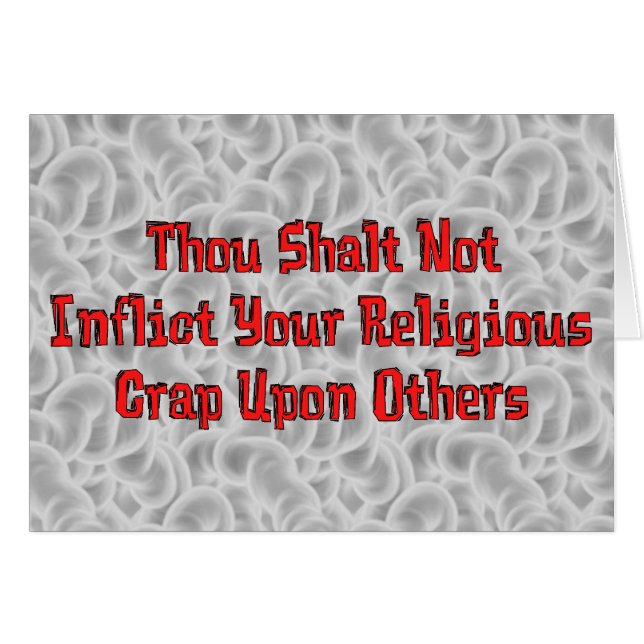 No Religious Crap (Front Horizontal)