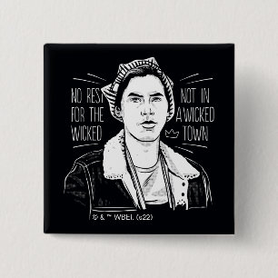 No Rest For The Wicked 2 Inch Square Button