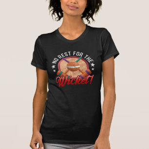 No Rest For The Wicket Funny Croquet Lawn Game T-Shirt
