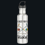 No Rest for the Wicket Funny Croquet Themed 710 Ml Water Bottle<br><div class="desc">Sure,  there's no rest for the wicked,  but if you're someone that loves to play croquet then there's also "No Rest for the Wicket" as the funny play on words slogan on this water bottle reads it's accompanied by illustrations of croquet mallets,  balls,  and,  of course,  a wicket.</div>