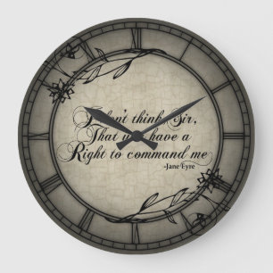 No Right To Command Me Large Clock