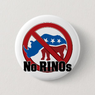 No RINOs 2 Inch Round Button