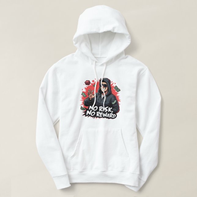No Risk No Reward Gangsta Dice Cartoon Tee (Design Front)