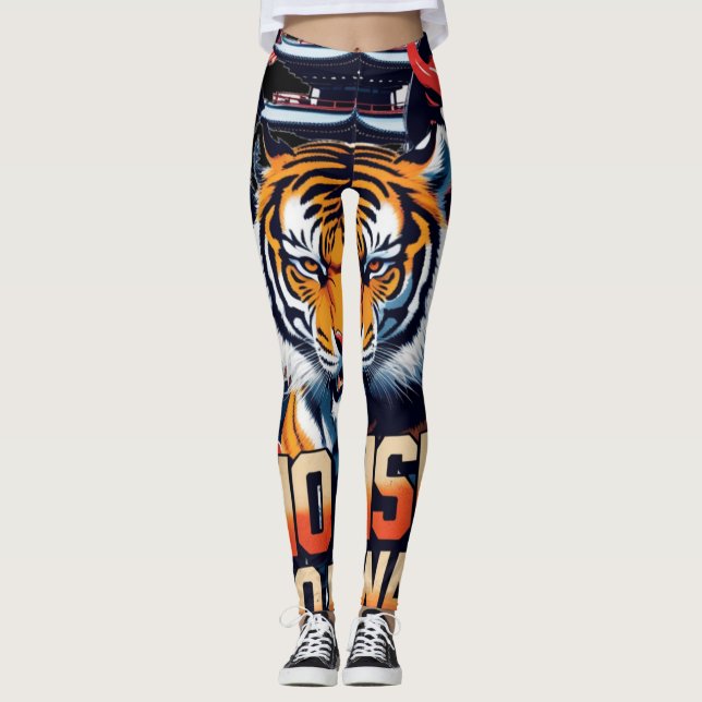 No Risk No Reward – Samurai Tiger Leggings (Front)