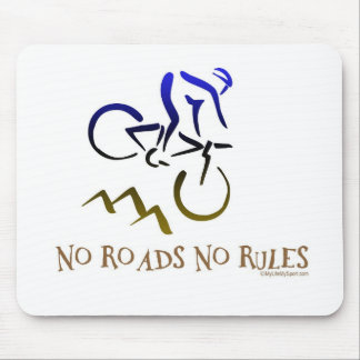 NO ROADS NO RULES MOUSE PAD